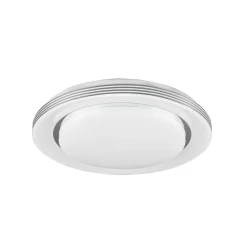LED-loftslampe Atria, Ø 38 cm, hvid, plast, CCT