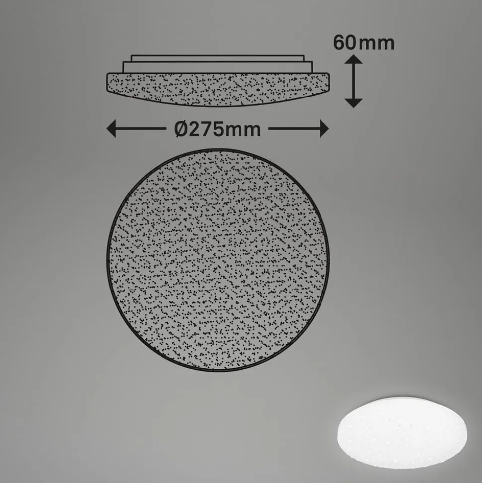 LED-loftslampe Case IP44 starry sky 840 Ø 28cm
