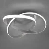 LED-loftslampe Course, mat nikkel, 4.000K, Ø 45 cm
