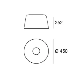 LED-loftslampe Delfi_S, hvid, Ø 45 cm, metal