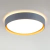 LED-loftslampe Emilia, tretrins dæmpbar, grå