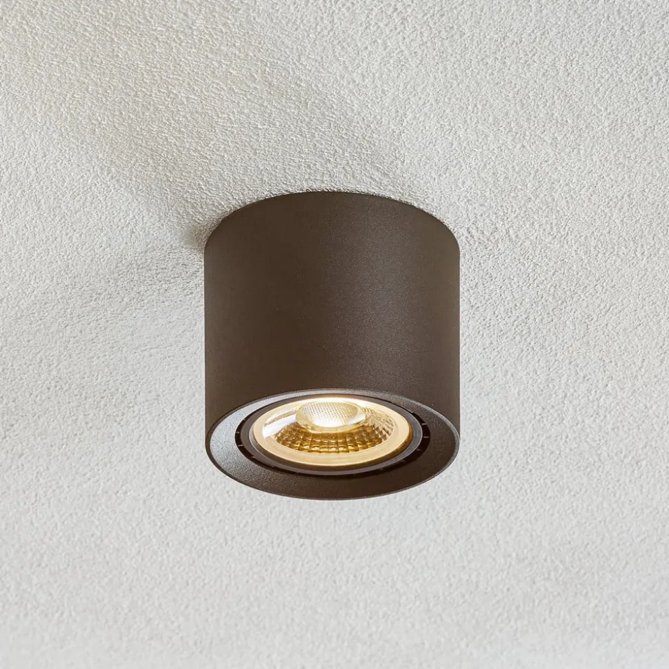 LED-loftslampe Fedler dæmpet til varm, sort