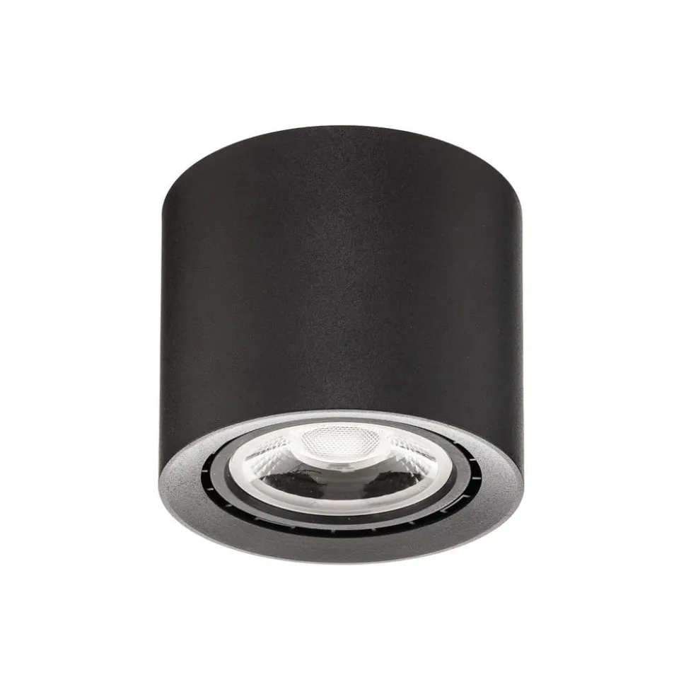 LED-loftslampe Fedler dæmpet til varm, sort