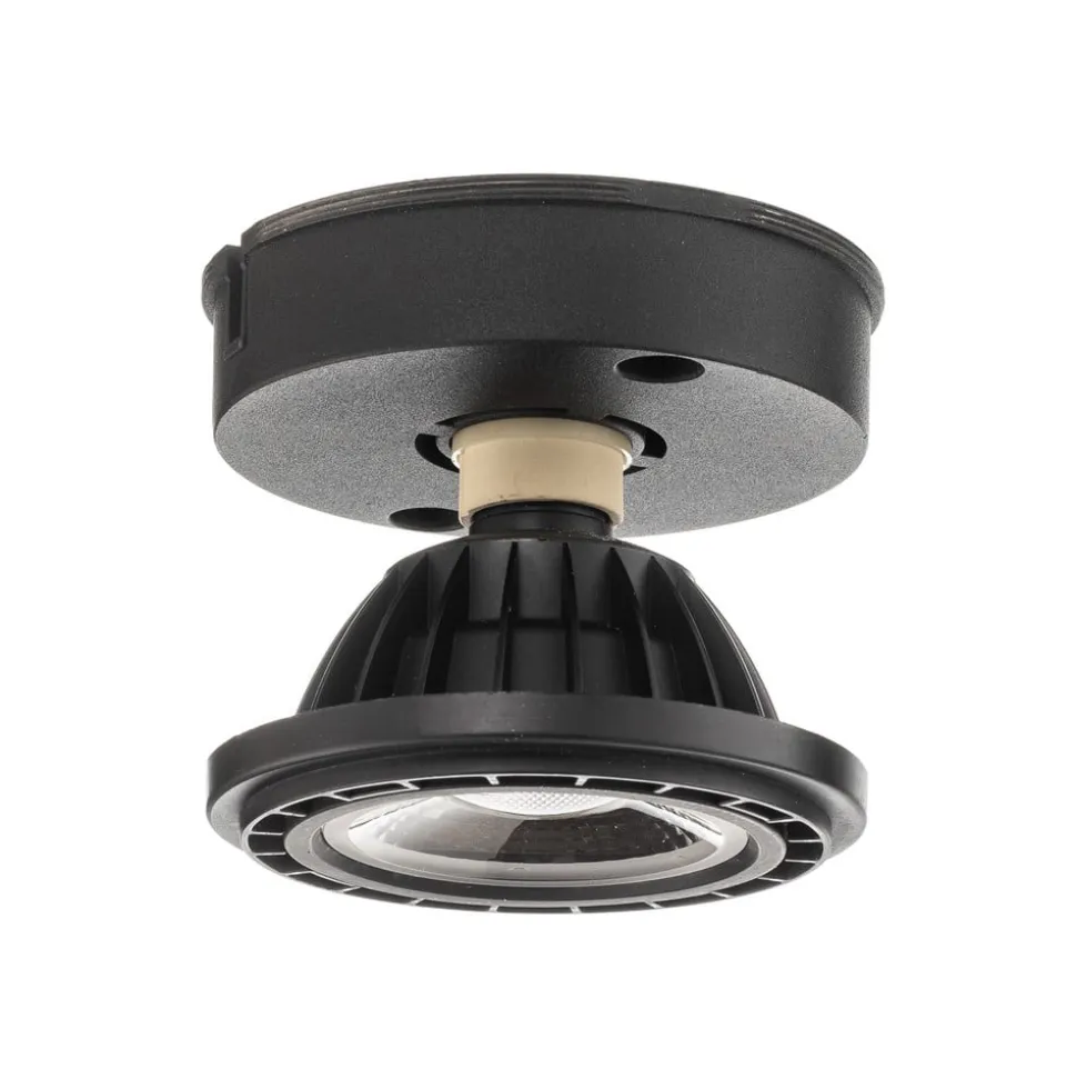LED-loftslampe Fedler dæmpet til varm, sort