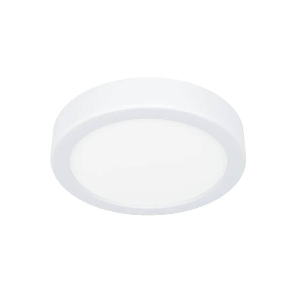 LED-loftslampe Fueva 5 IP44 3000K hvid Ø16cm