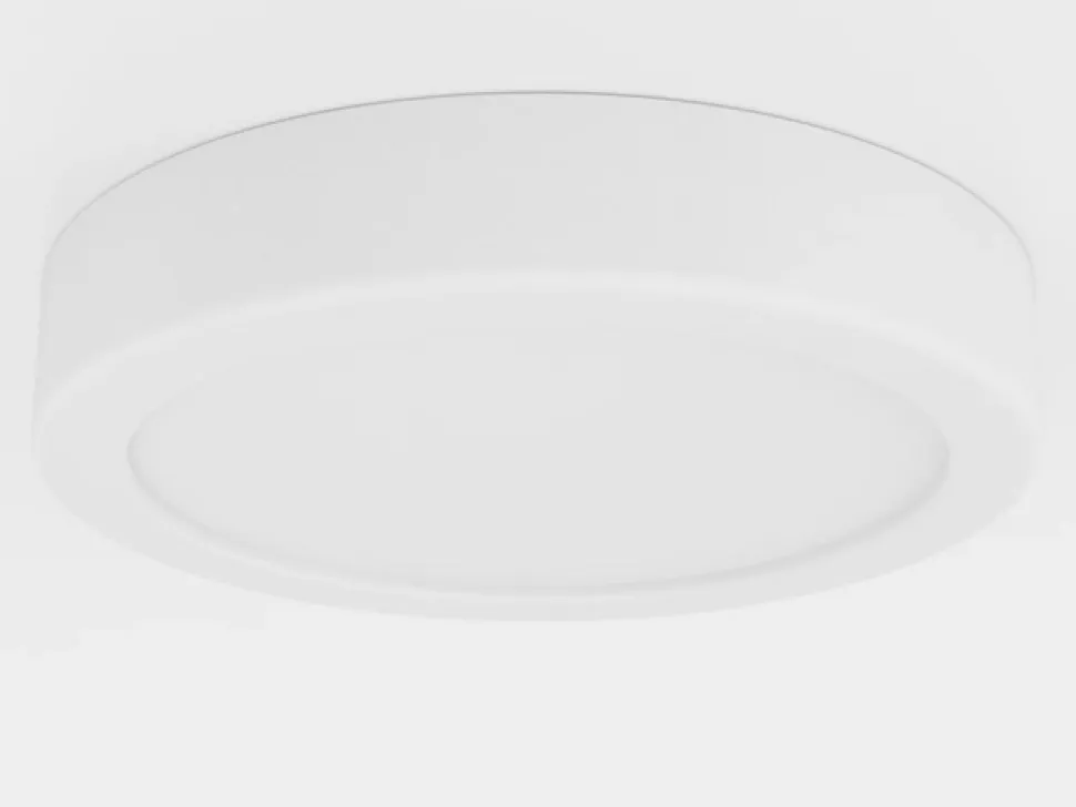 LED-loftslampe Fueva 5 IP44 3000K hvid Ø16cm