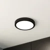 LED-loftslampe Fueva 5 IP44 3000K sort Ø21cm