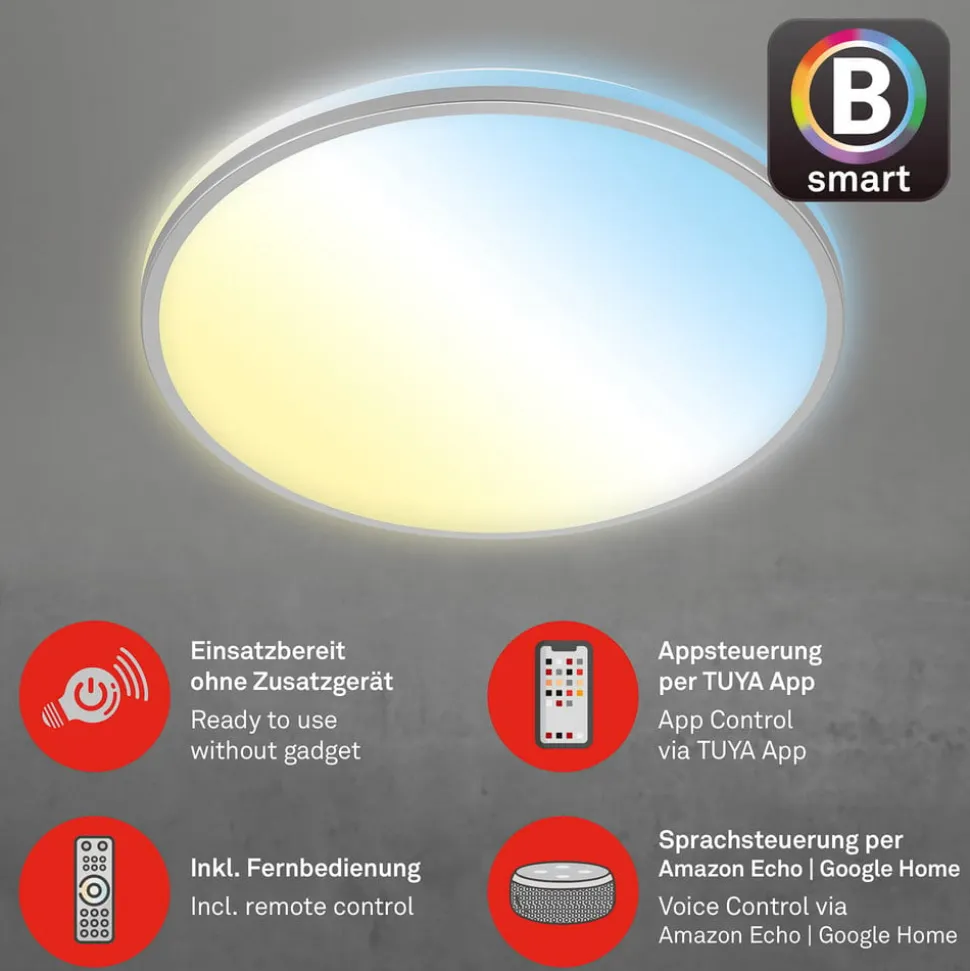LED-loftslampe Ivy S, dæmpbar, CCT, Ø 49 cm