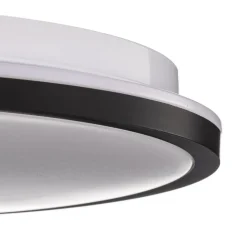LED-loftslampe Lana, baggrundsbelyst effekt Ø28 sort