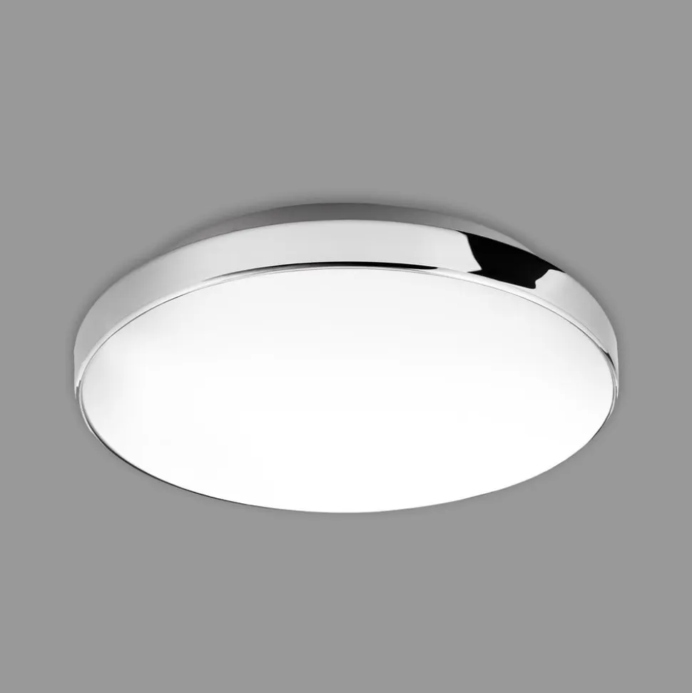 LED-loftslampe Malbona, kromramme, Ø 28,5 cm