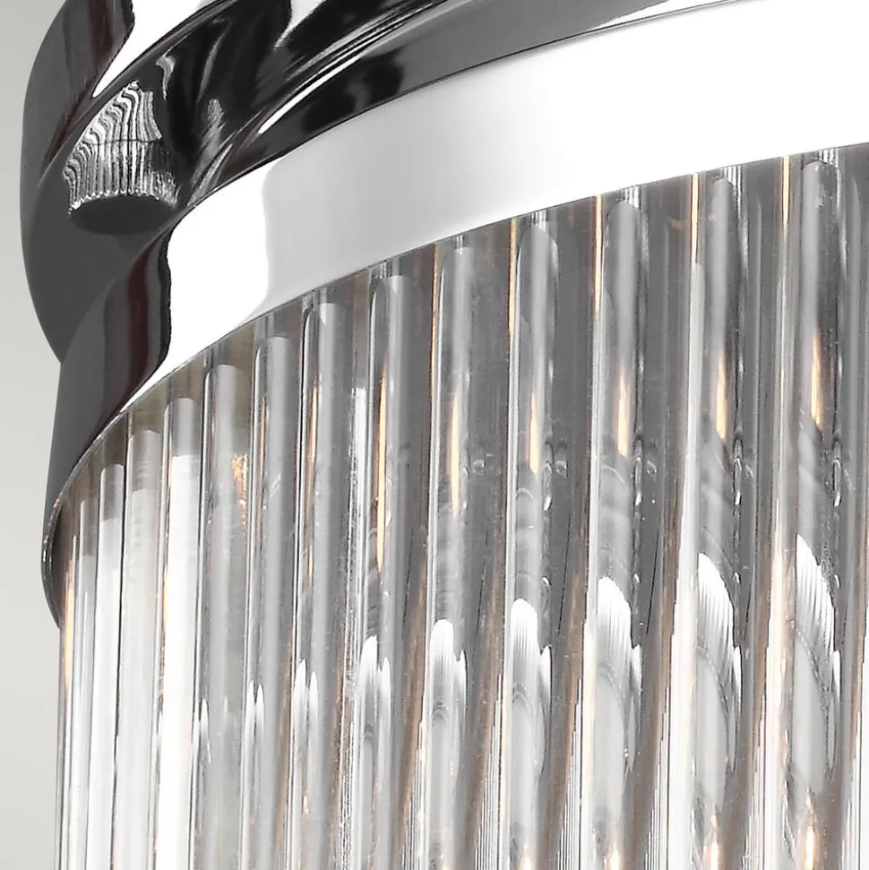 LED-loftslampe Paulson IP44 krom Ø 27,9 cm