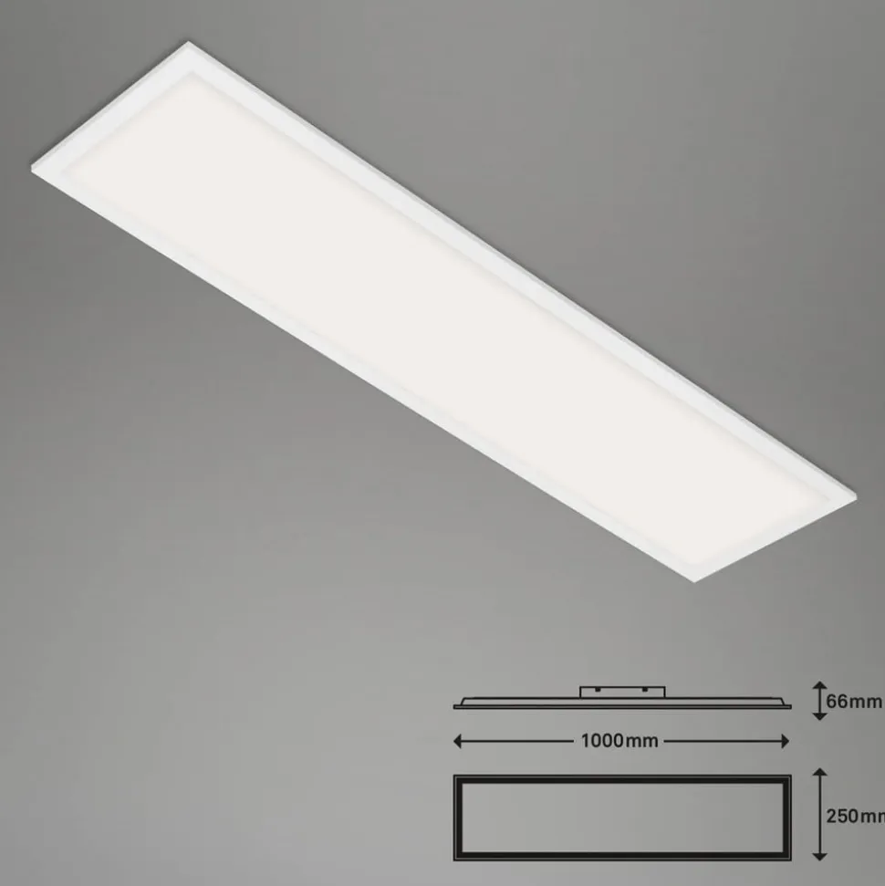 LED-loftslampe Piatto S dæmpbar CCT hvid 100x25cm