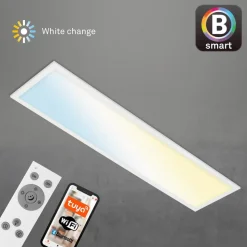 LED-loftslampe Piatto S dæmpbar CCT hvid 100x25cm