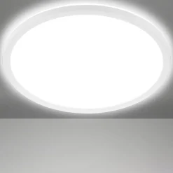 LED-loftslampe Slim, rund, 29,3 cm