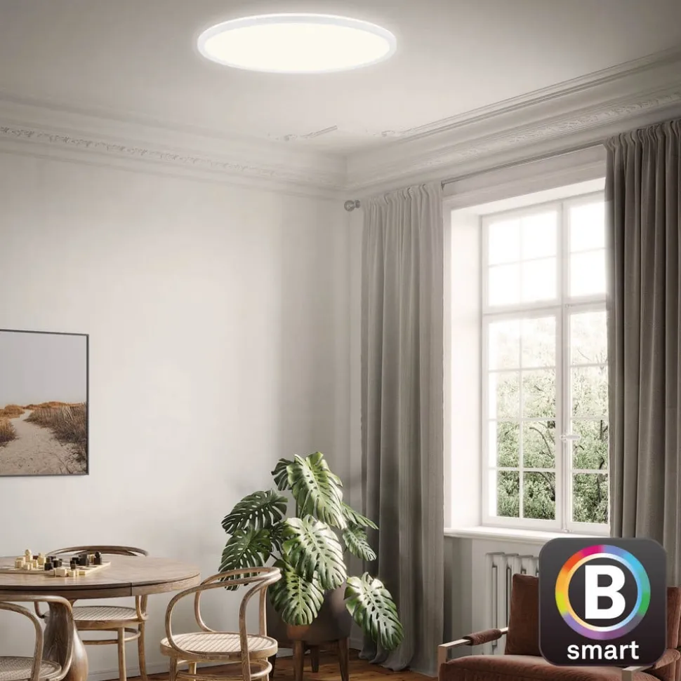 LED-loftslampe Slim S dæmpbar CCT hvid Ø 45 cm