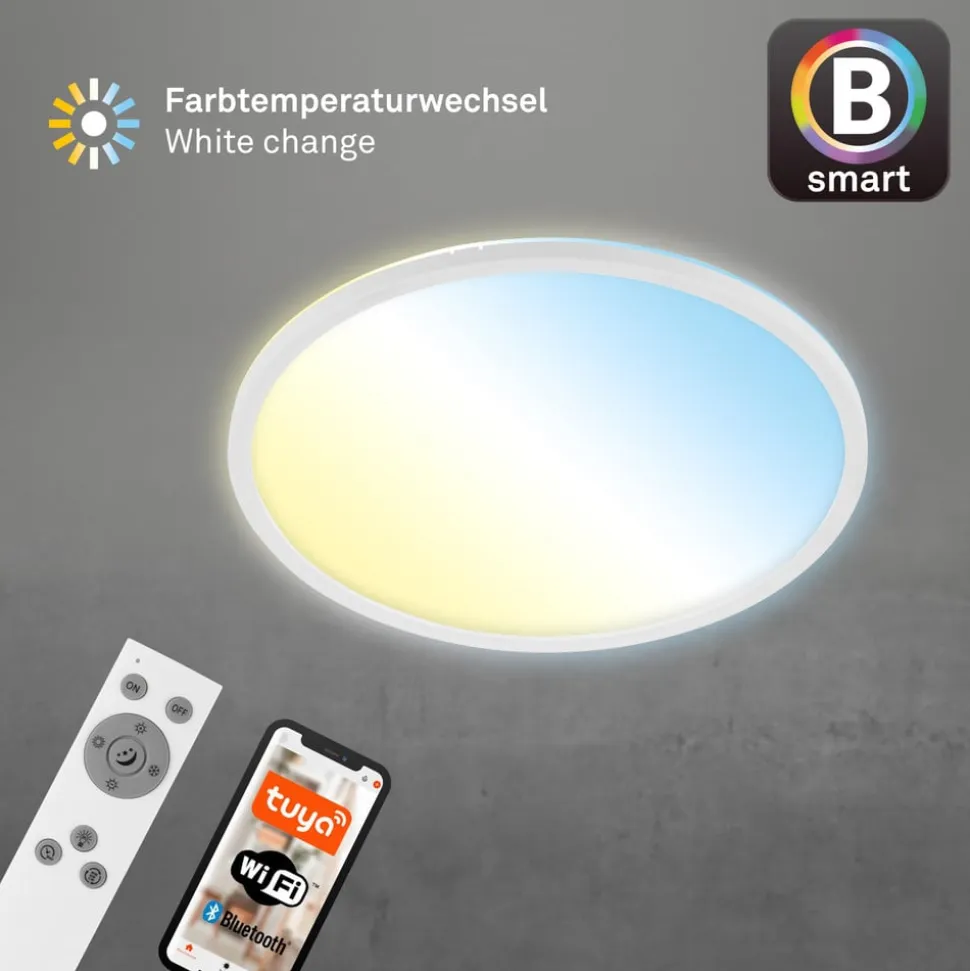 LED-loftslampe Slim S dæmpbar CCT hvid Ø 45 cm