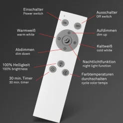 LED-loftslampe Slim S dæmpbar CCT hvid Ø 45 cm