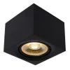 LED-loftspot Fedler kantet sort