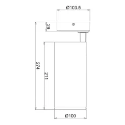 LED-loftspot Lucea, justerbar, 30 W hvid