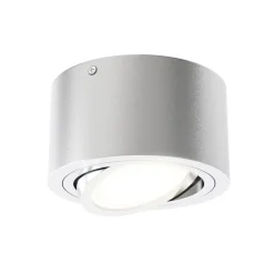 LED-loftspot Rør, sølvfarvet