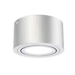 LED-loftspot Rør, sølvfarvet