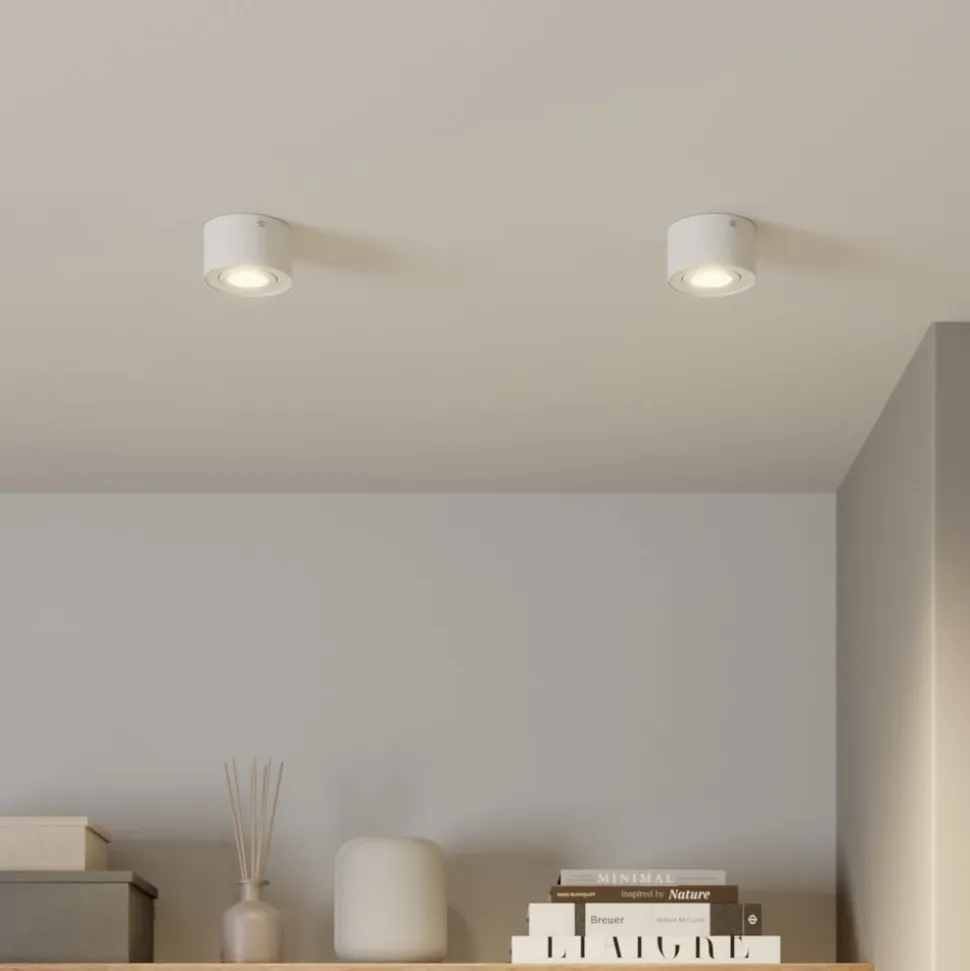 LED-loftsspot i rør, hvid