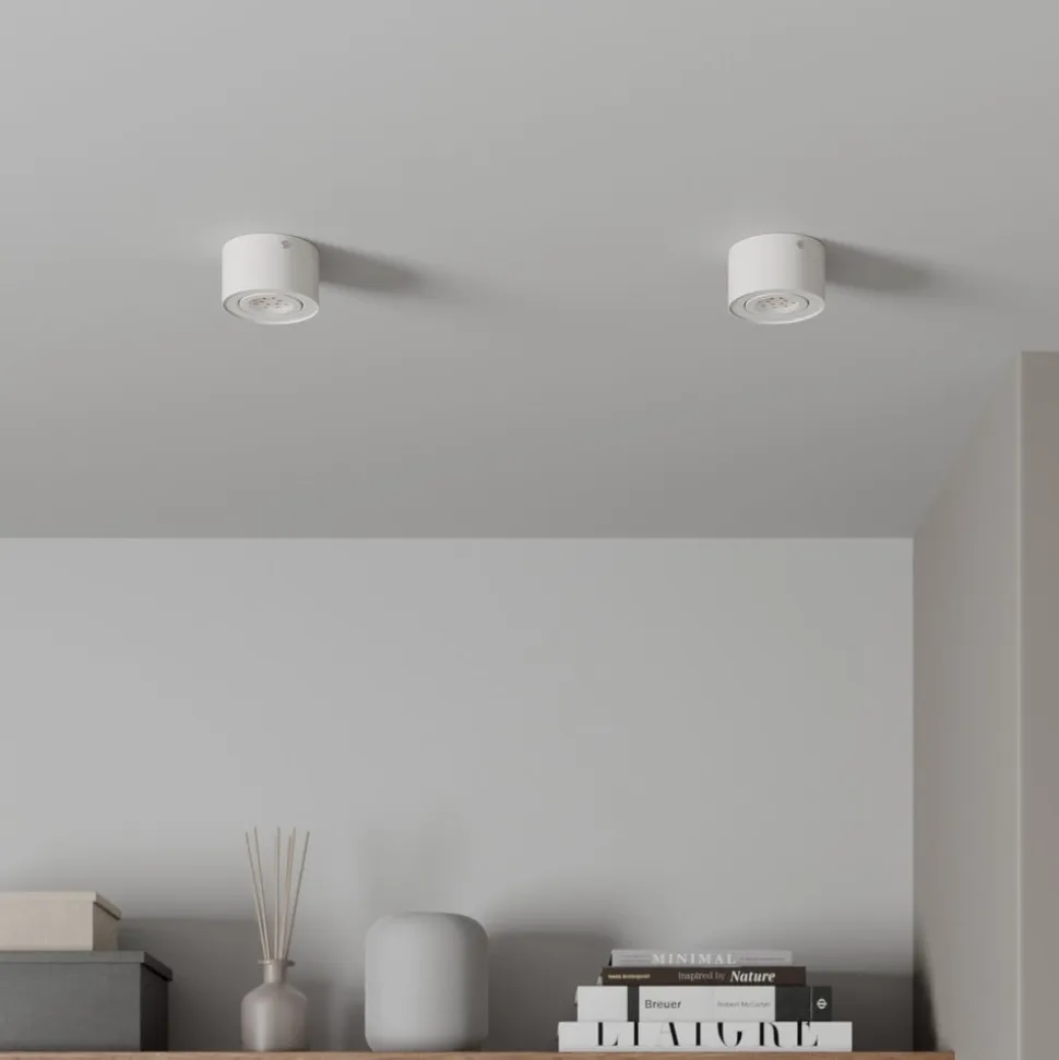 LED-loftsspot i rør, hvid