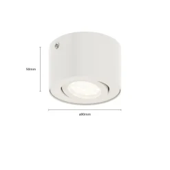 LED-loftsspot i rør, hvid