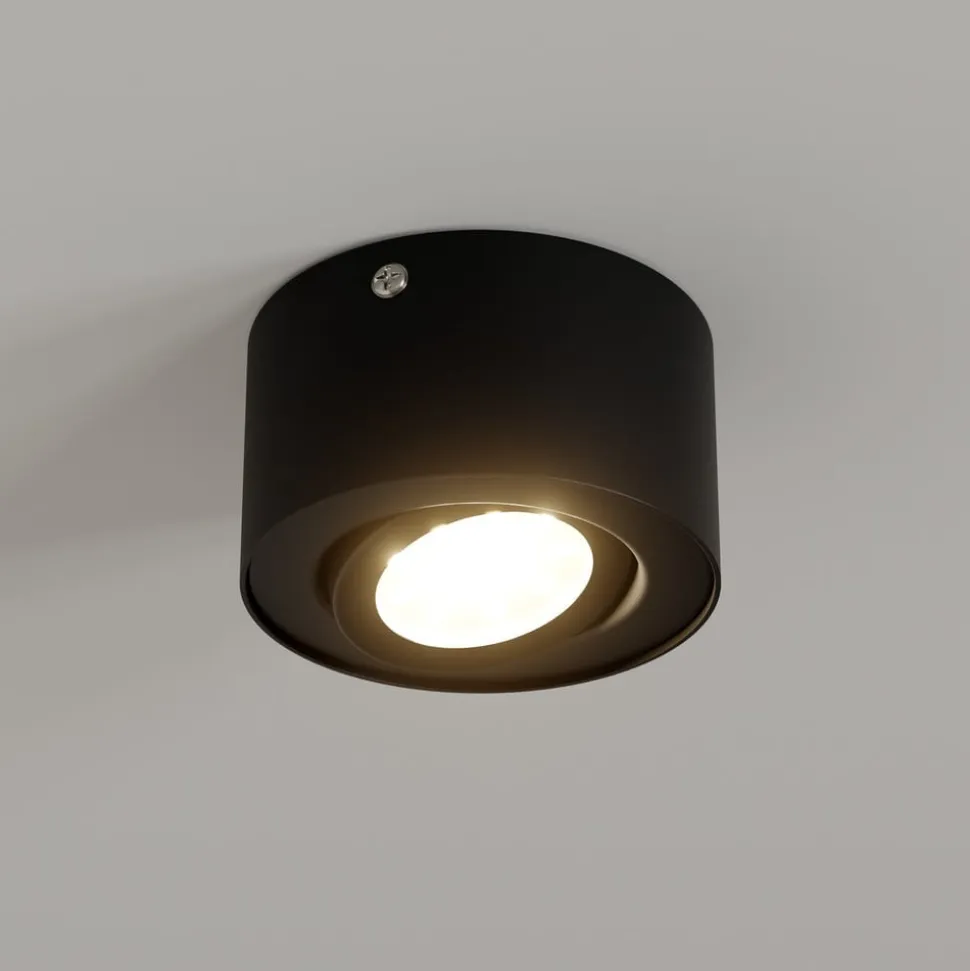LED-loftsspot i rør, sort