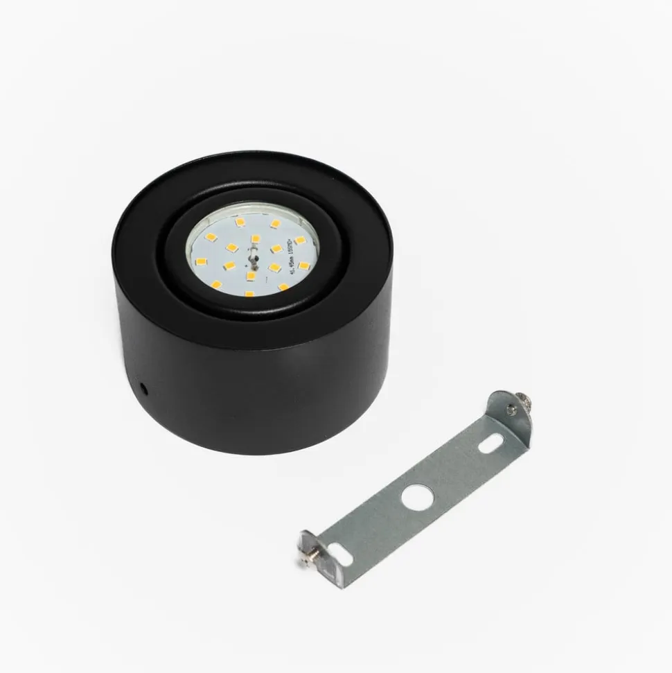 LED-loftsspot i rør, sort