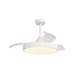 LED-loftventilator Alaska hvid DC lydsvag Ø 106 cm CCT