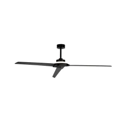 LED-loftventilator Brisa sort/træ DC støjsvag 175 cm CCT