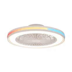 LED-loftventilator Gamer Big hvid DC støjsvag Ø 56 cm CCT RGB