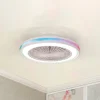 LED-loftventilator Gamer hvid DC støjsvag Ø 47 cm CCT RGB