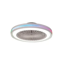 LED-loftventilator Gamer hvid DC støjsvag Ø 47 cm CCT RGB