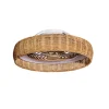 LED-loftventilator Kilimanjaro, CCT, rattan