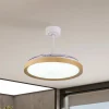 LED-loftventilator Mistral trædekor DC støjsvag Ø 106 cm CCT