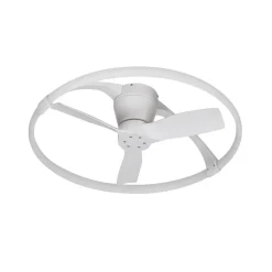 LED-loftventilator Nepal Mini, app, hvid