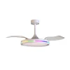 LED-loftventilator Rafaga hvid DC lydsvag Ø 106 cm CCT RGB