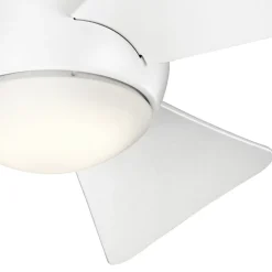LED-loftventilator Sola, IP23 hvid mat