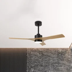 LED-loftventilator Thai træ DC-motor lydløs Ø 122 cm CCT