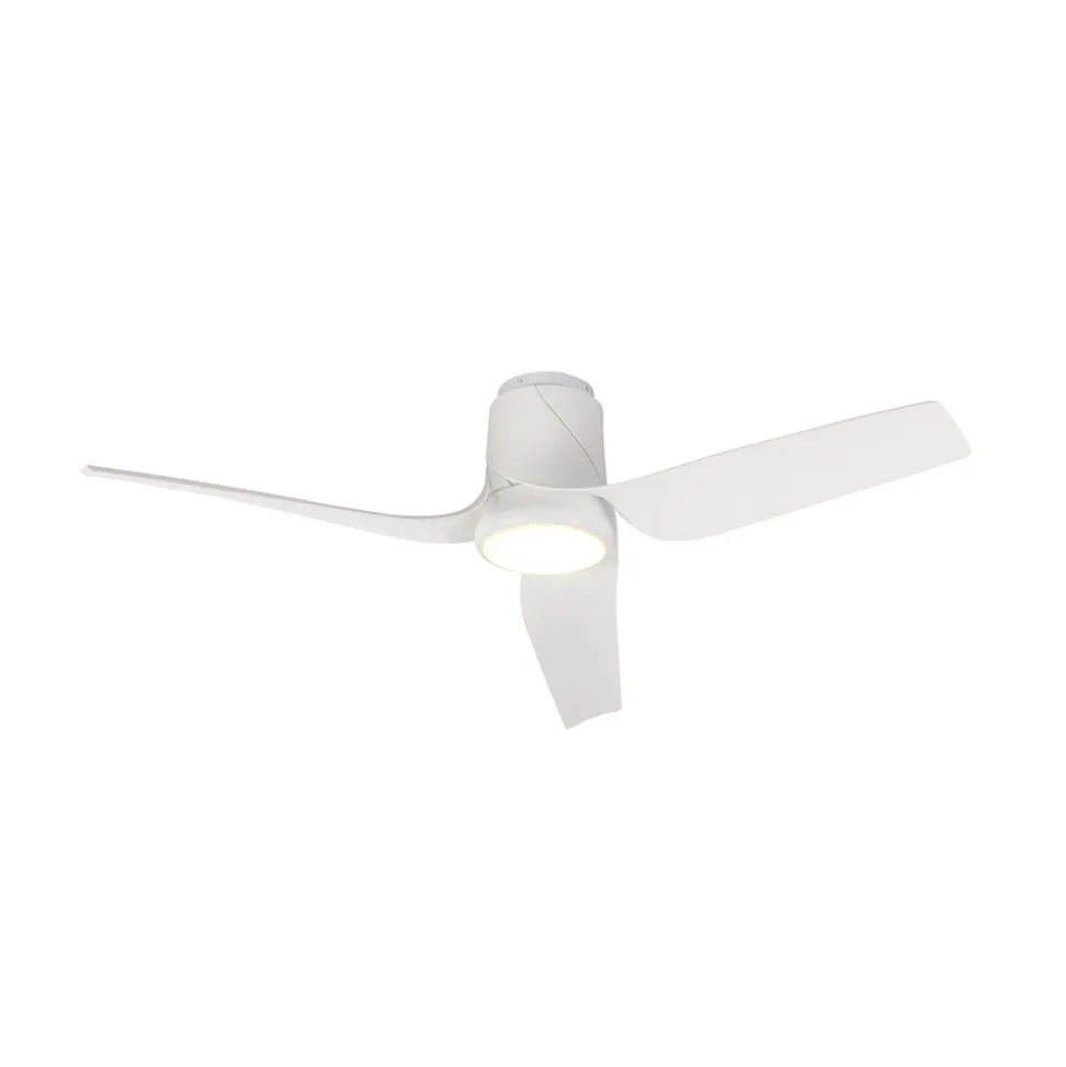 LED-loftventilator Ushuaia hvid DC lydsvag Ø 134 cm CCT