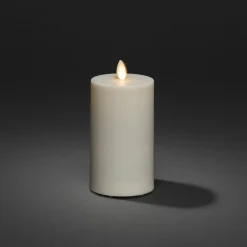 LED-lys IP44 cremehvid glat Højde 18 cm