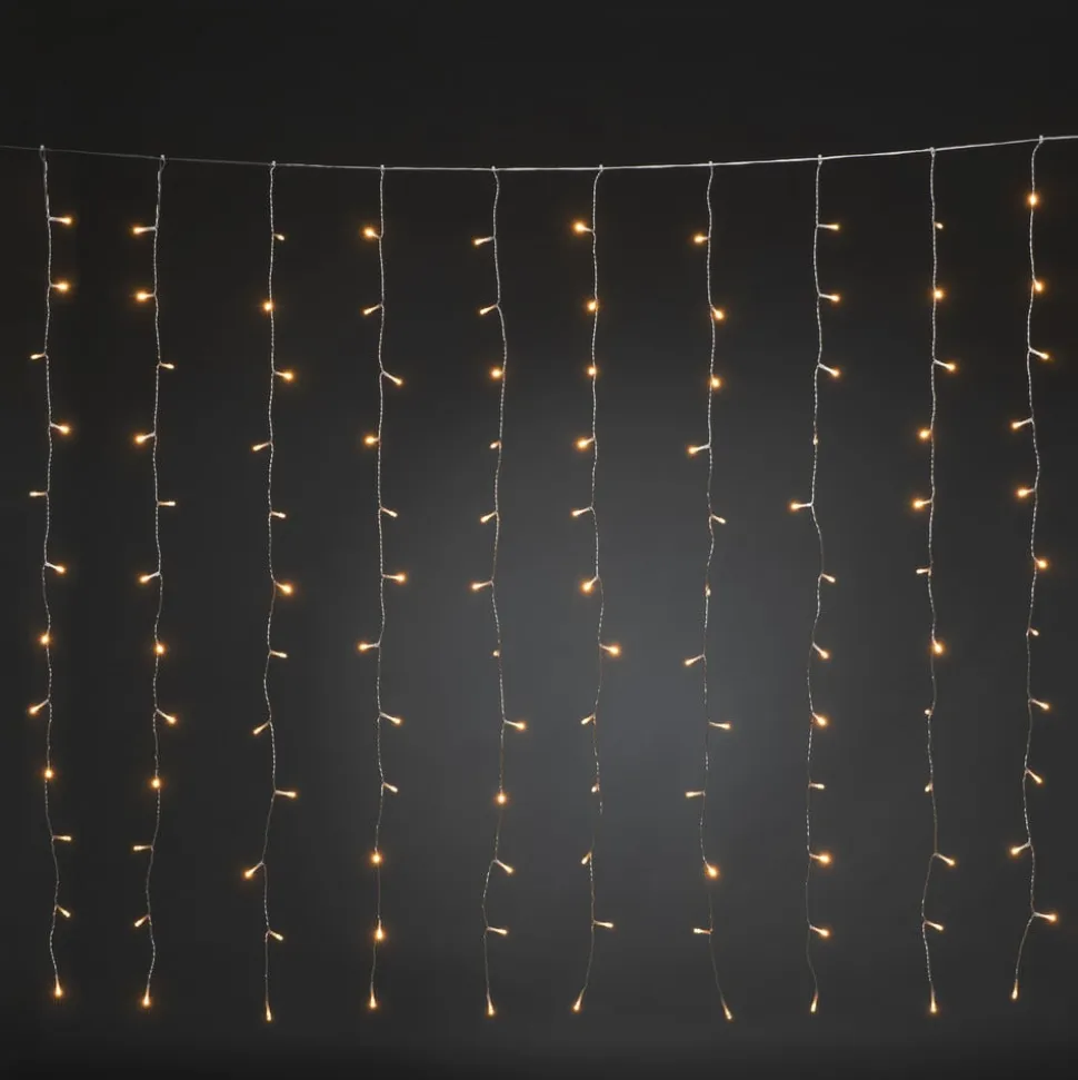 LED-lysforhæng, 120 lyskilder, ravgult