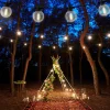 LED-lyskæde CADENA, 2.500 K, sort, 10 lyskilder, 10 m
