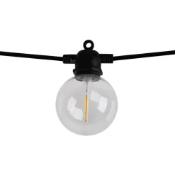 LED-lyskæde CADENA, 2.500 K, sort, 10 lyskilder, 10 m