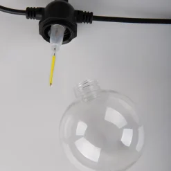 LED-lyskæde CADENA, RGB, sort, 10 lyskilder, 10 m