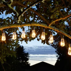 LED-lyskæde Eureka Vintage, 10 lyskilder, IP44