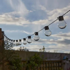 LED-lyskæde til solcelle, GloBulb, 40 lamper, IP44