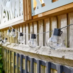 LED-lyskæde til solcelle, GloBulb, 40 lamper, IP44